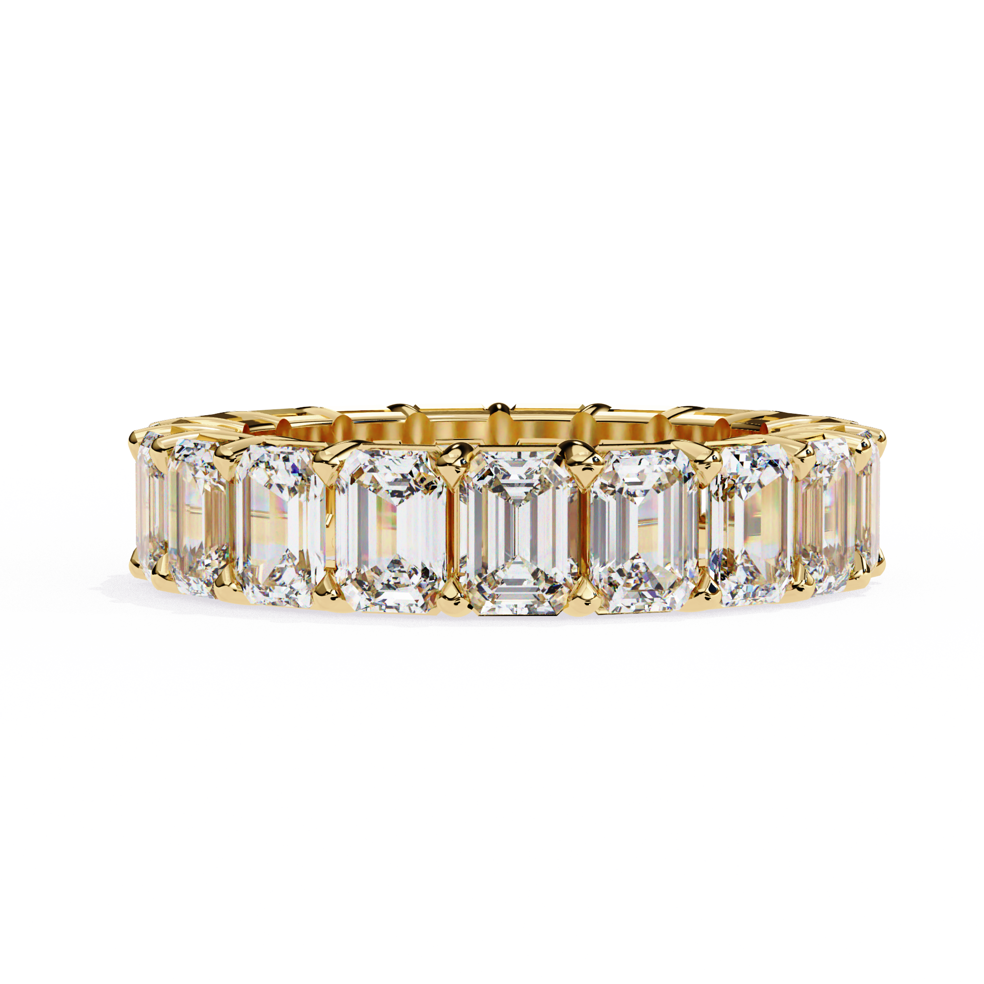 Emerald-Cut Diamond Full Eternity Band